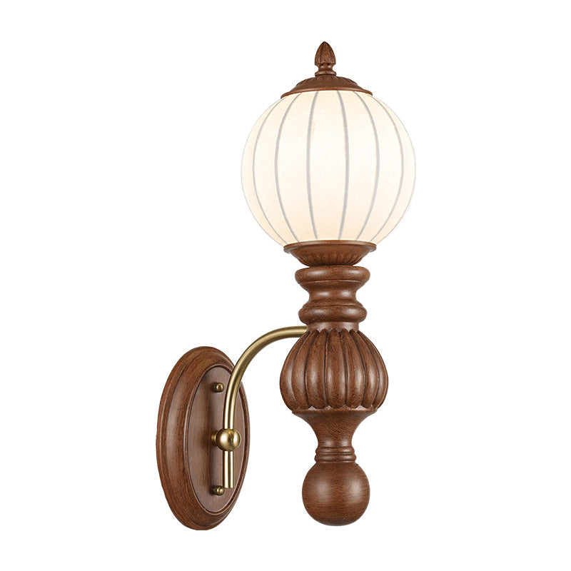 Orb Resin Roto-molding Fabric Wall Lamp