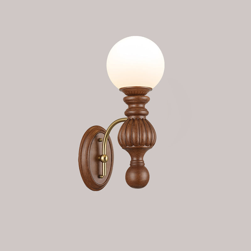 Orb Resin Roto-molding Fabric Wall Lamp