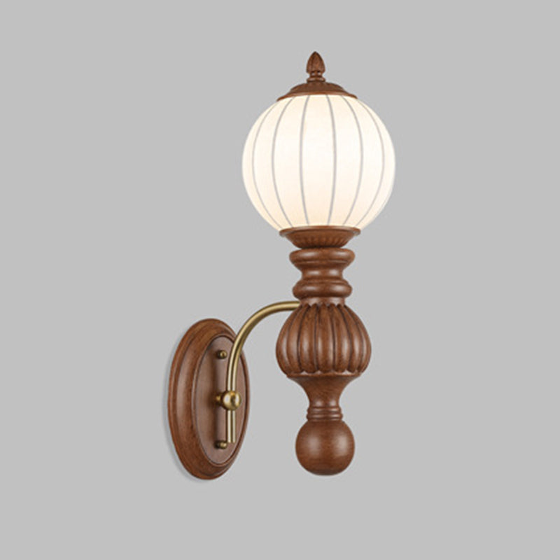 Orb Resin Roto-molding Fabric Wall Lamp