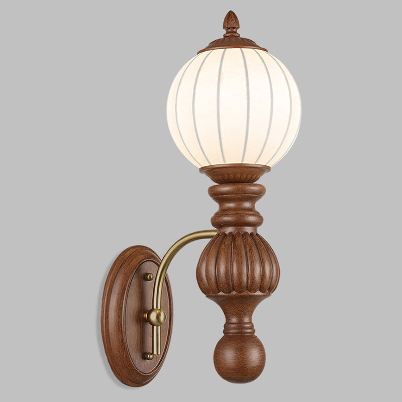 Orb Resin Roto-molding Fabric Wall Lamp