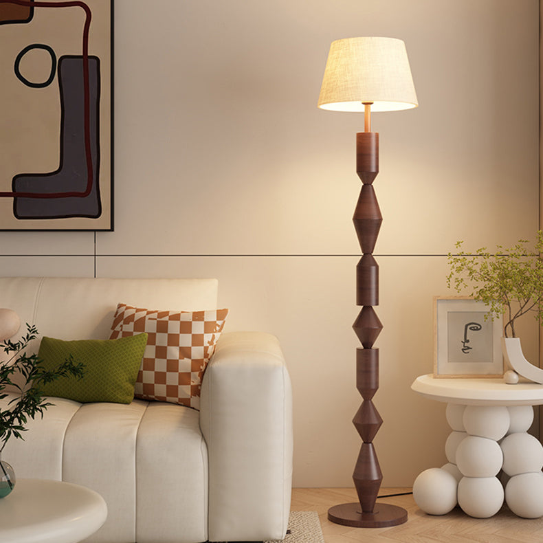 Contemporary Nordic Trapezoid Fabric Floor Lamp