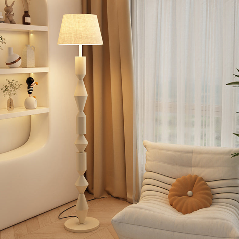 Contemporary Nordic Trapezoid Fabric Floor Lamp