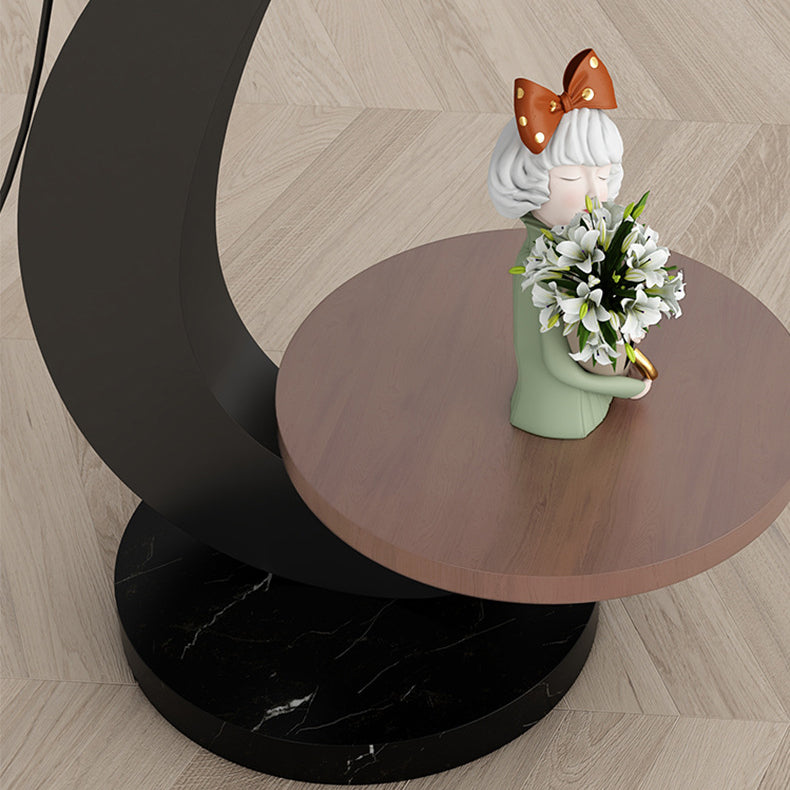 Contemporary Nordic Wood Lampshade Floor Lamp