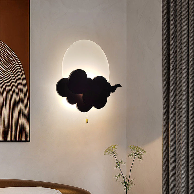 Cloud Oak Acrylic Living Wall Lamp