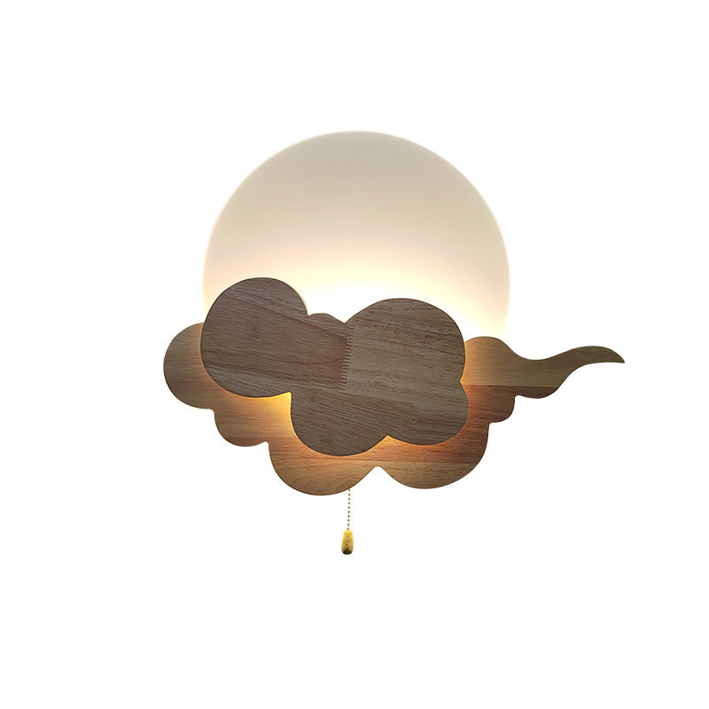 Cloud Oak Acrylic Living Wall Lamp