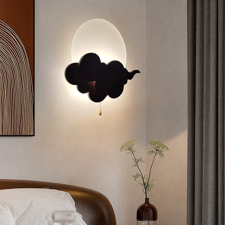 Cloud Oak Acrylic Living Wall Lamp