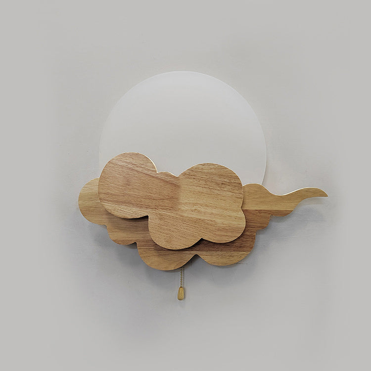 Cloud Oak Acrylic Living Wall Lamp