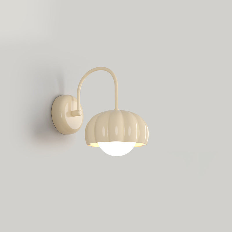 Cream Pumpkin Resin PE Wall Lamp
