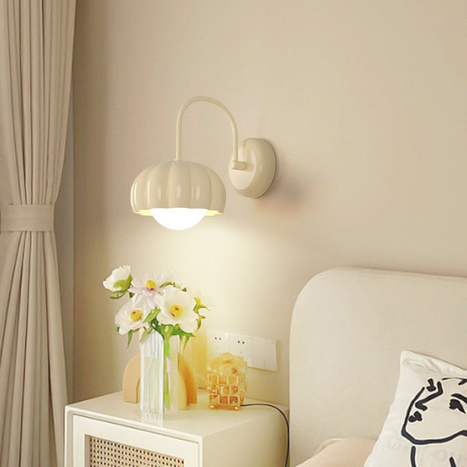 Cream Pumpkin Resin PE Wall Lamp