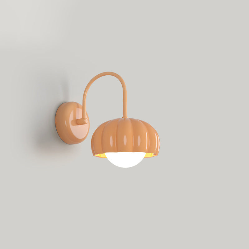 Cream Pumpkin Resin PE Wall Lamp