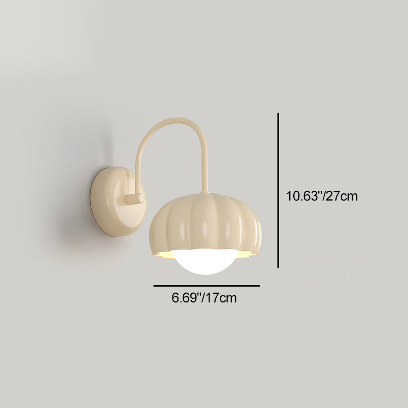 Cream Pumpkin Resin PE Wall Lamp
