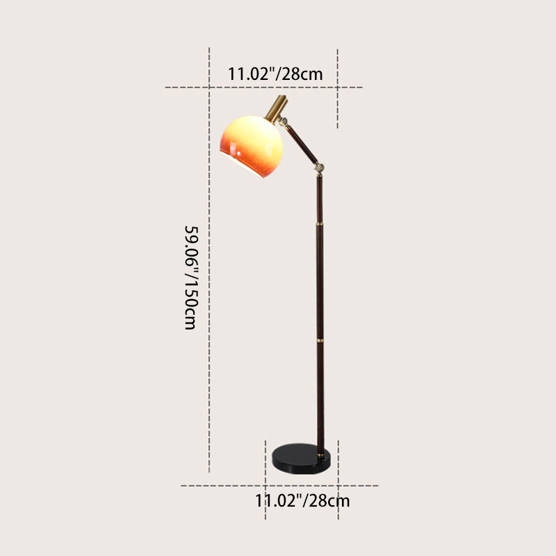 Semicircle Round Bendable Rubber Floor Lamp
