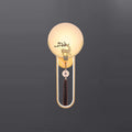 Round Deer Marble Copper Wall Lamp