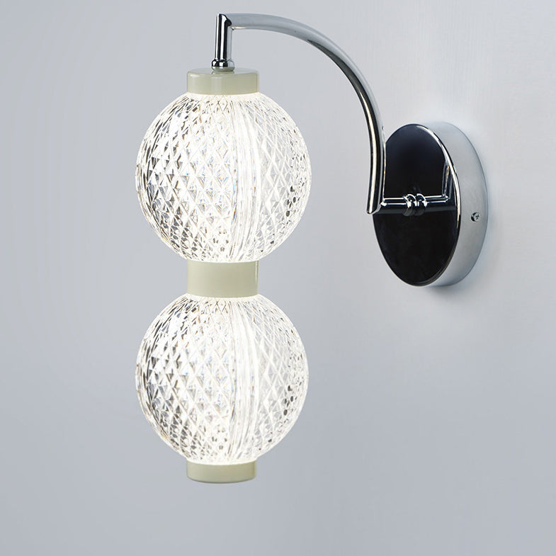 Round Orbs Acrylic Iron Wall Lamp