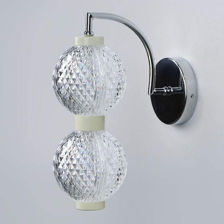Round Orbs Acrylic Iron Wall Lamp