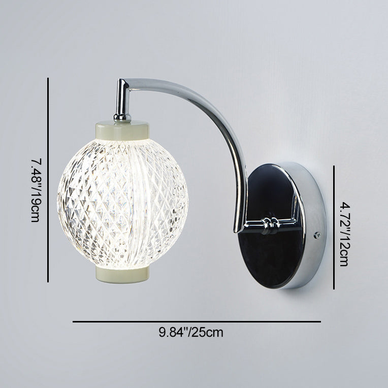 Round Orbs Acrylic Iron Wall Lamp