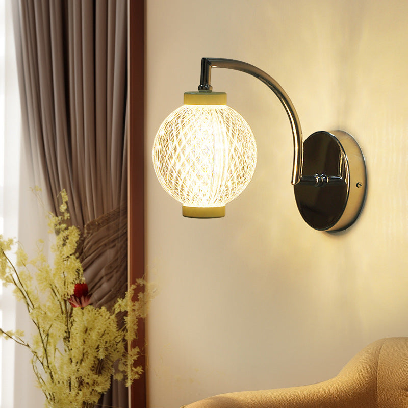 Round Orbs Acrylic Iron Wall Lamp