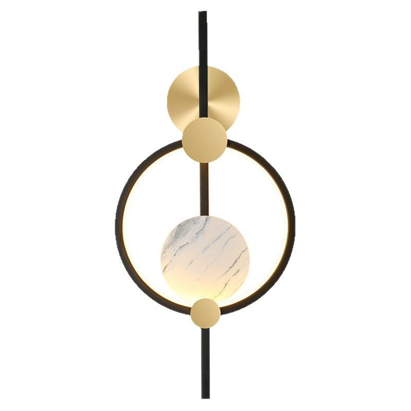 Round Stitching Circle Aluminum Wall Lamp