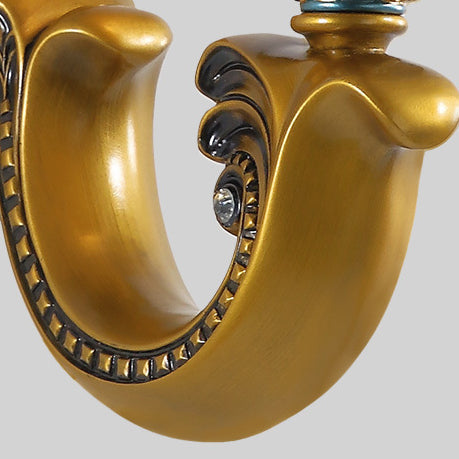 Morning Glory Iron Resin Wall Lamp