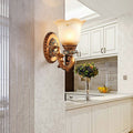 Morning Glory Resin Glass Wall Lamp
