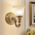 Morning Glory Iron Resin Wall Lamp