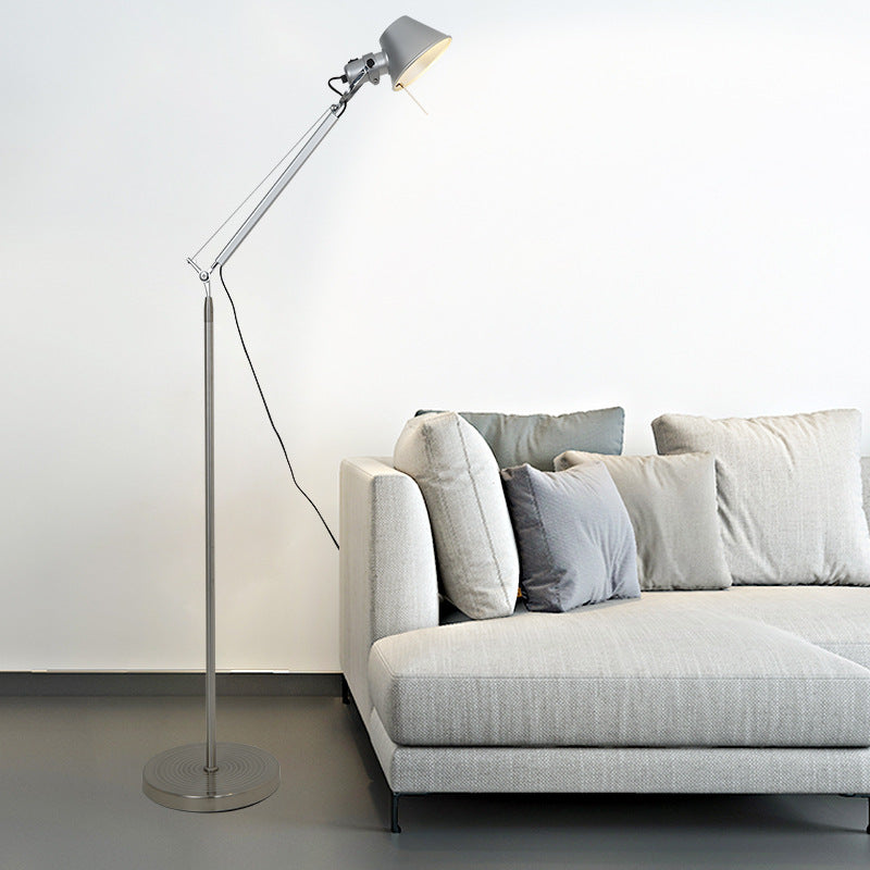 Contemporary Industrial Aluminum Living Floor Lamp