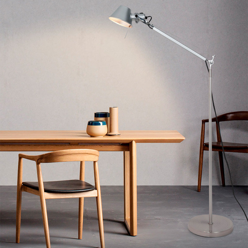 Contemporary Industrial Aluminum Living Floor Lamp