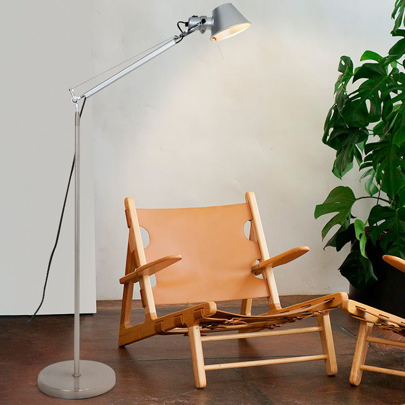 Contemporary Industrial Aluminum Living Floor Lamp