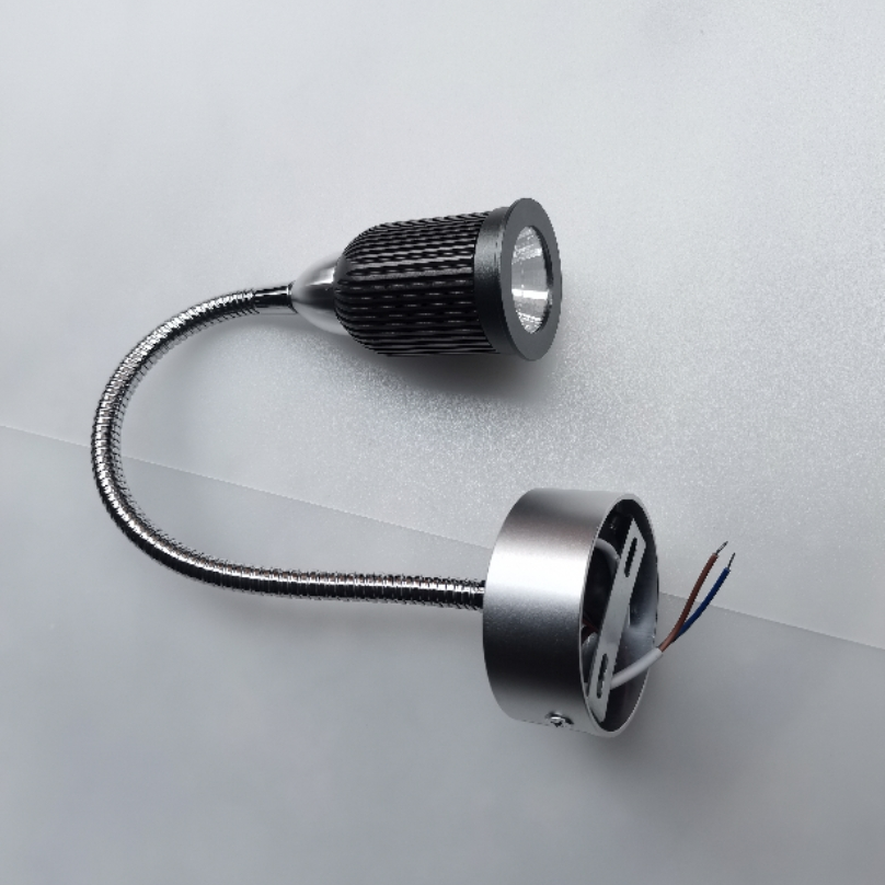 Aluminum Gooseneck Cone Bedside Wall Lamp