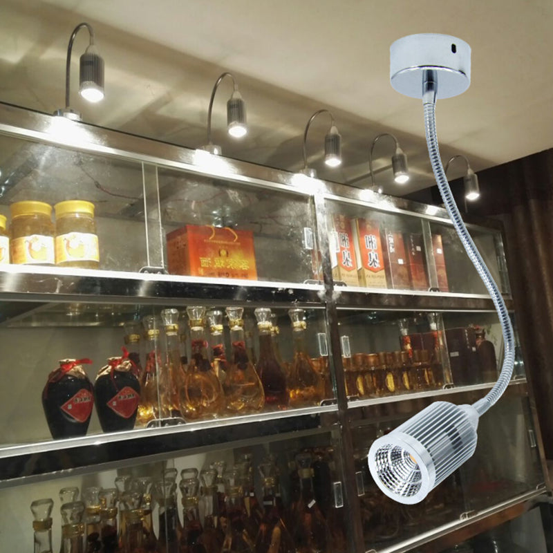 Aluminum Gooseneck Cone Bedside Wall Lamp