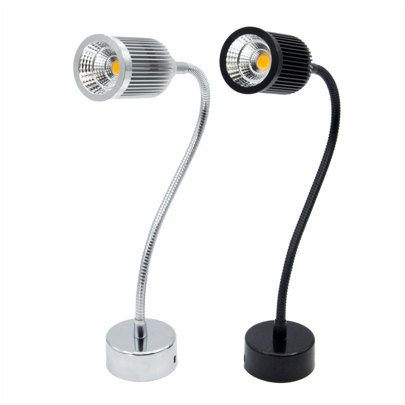 Aluminum Gooseneck Cone Bedside Wall Lamp
