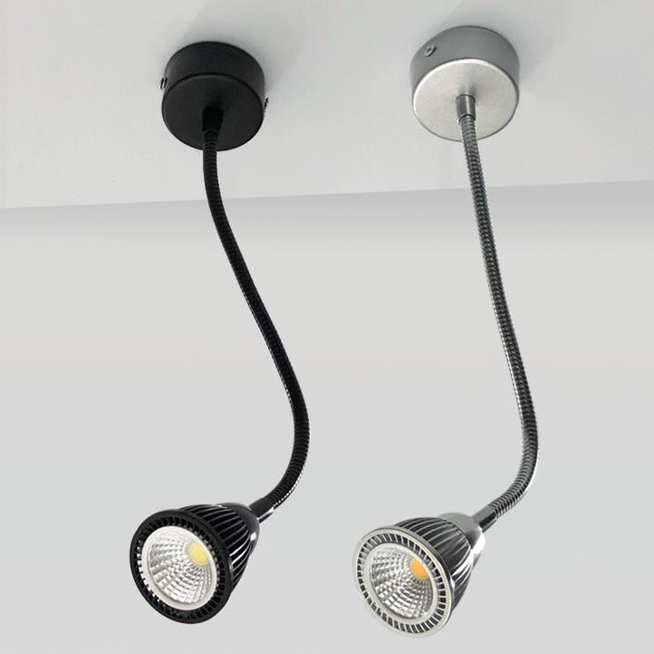 Aluminum Gooseneck Cone Bedside Wall Lamp