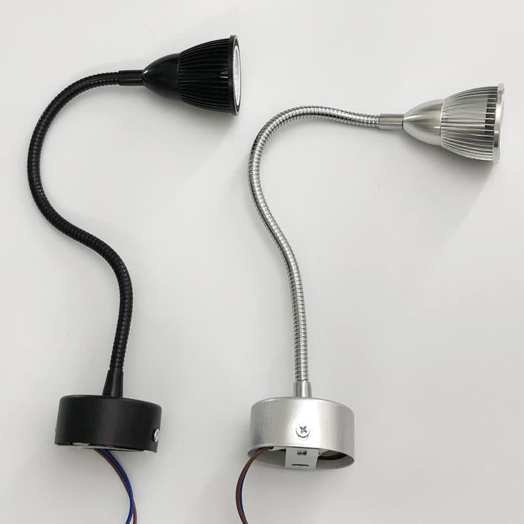 Aluminum Gooseneck Cone Bedside Wall Lamp