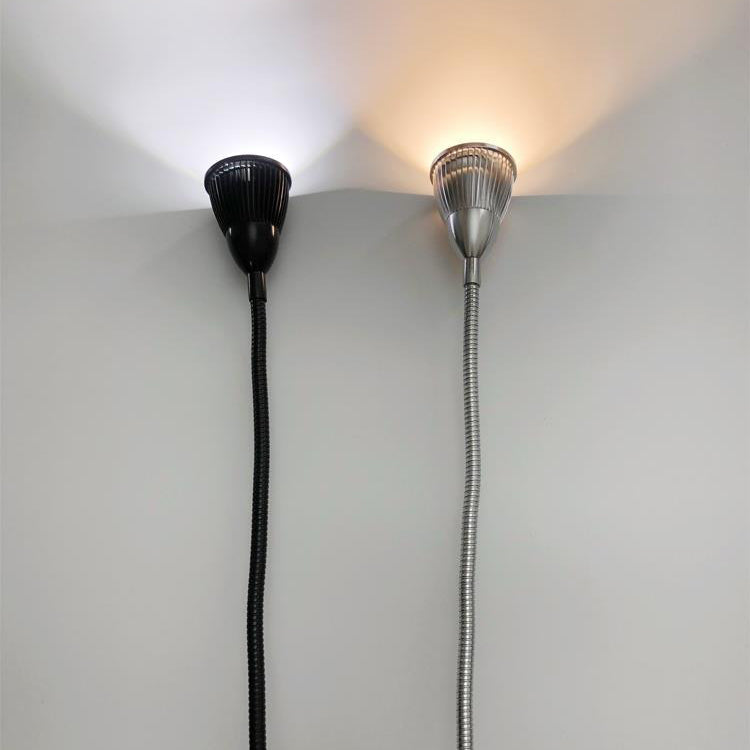 Aluminum Gooseneck Cone Bedside Wall Lamp