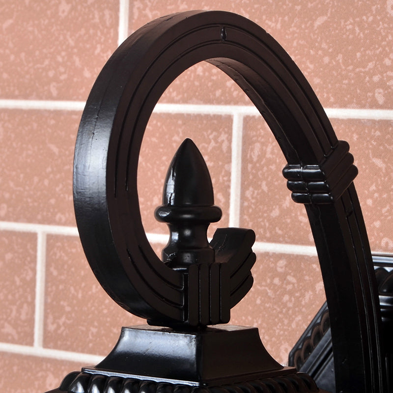 Aluminum Glass Lantern-Style Patio Outdoor Light