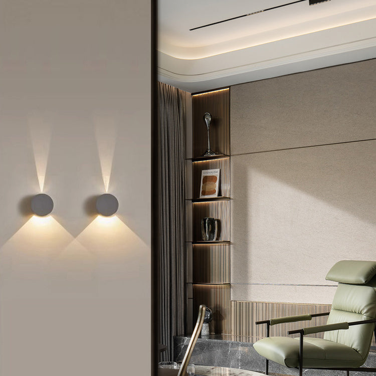 Aluminum Round Triangular Beam Wall Lamp