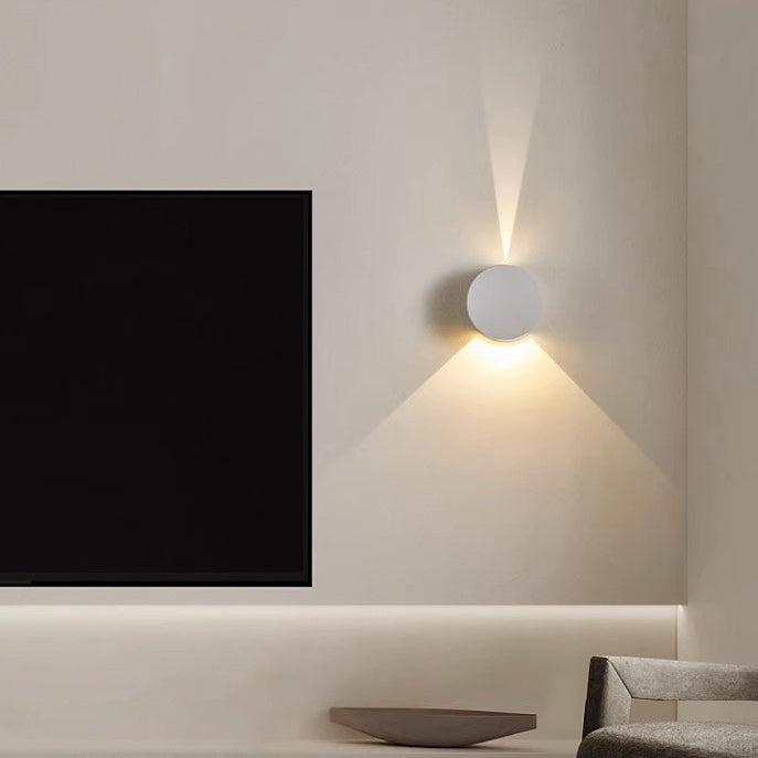 Aluminum Round Triangular Beam Wall Lamp