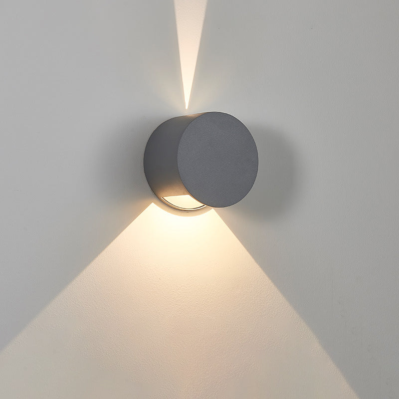 Aluminum Round Triangular Beam Wall Lamp