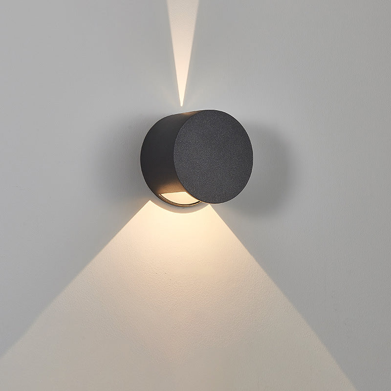 Aluminum Round Triangular Beam Wall Lamp