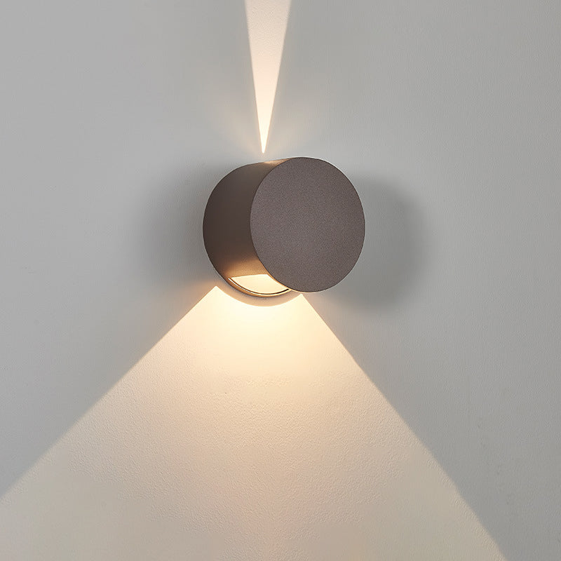 Aluminum Round Triangular Beam Wall Lamp