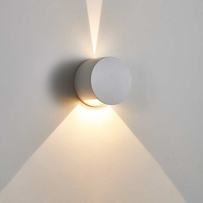 Aluminum Round Triangular Beam Wall Lamp