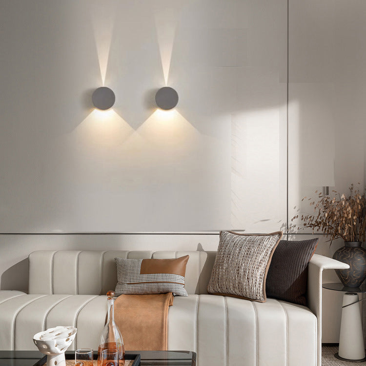 Aluminum Round Triangular Beam Wall Lamp
