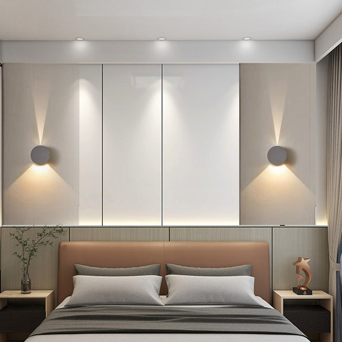 Aluminum Round Triangular Beam Wall Lamp