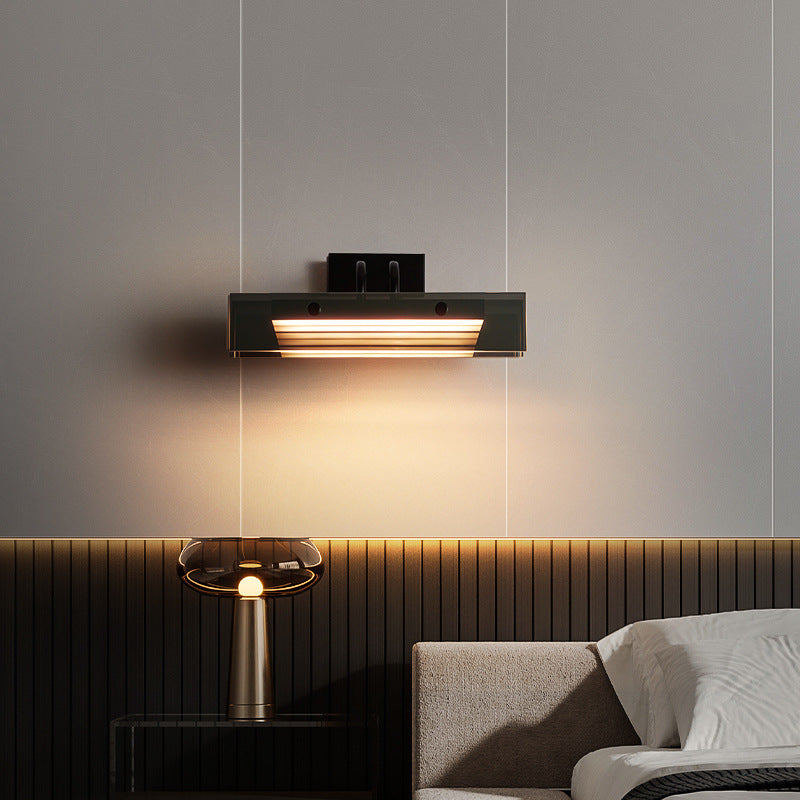 Rectangular Acrylic Aluminum Iron Wall Lamp