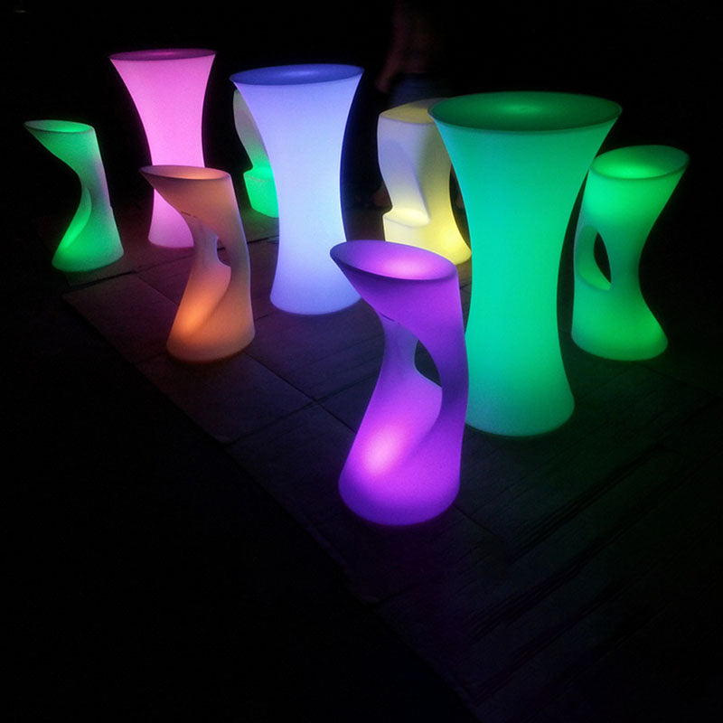Round Tempered Glass PE Floor Lamp