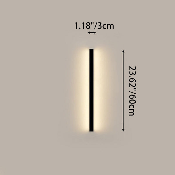 Rectangular Aluminum PVC Bedroom Wall Lamp