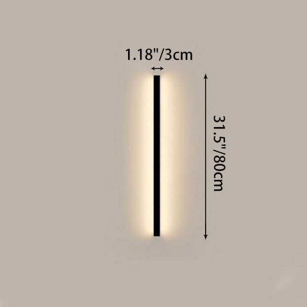 Rectangular Aluminum PVC Bedroom Wall Lamp