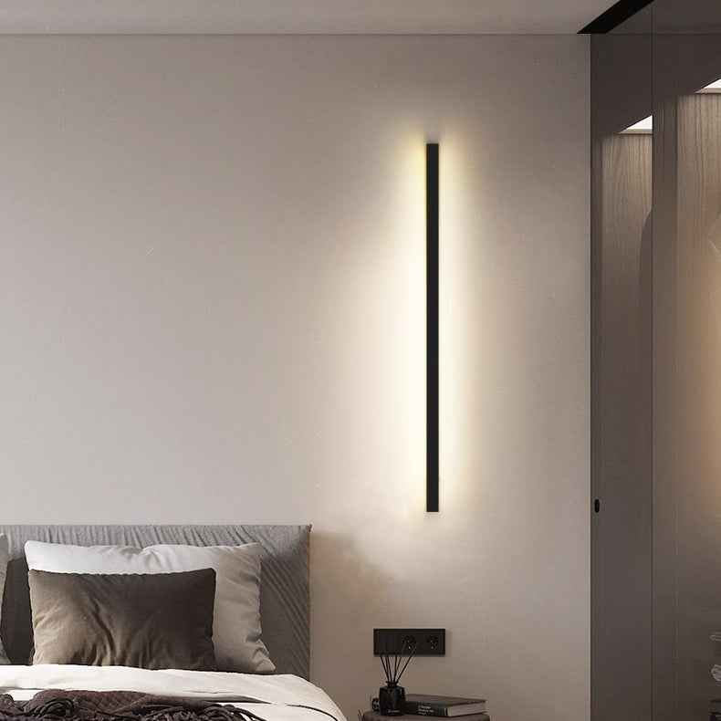 Rectangular Aluminum PVC Bedroom Wall Lamp