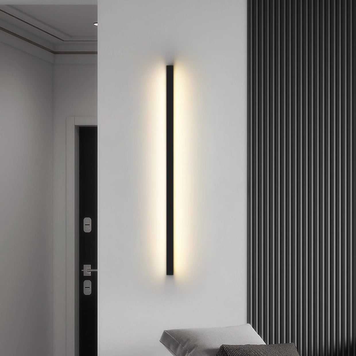 Rectangular Aluminum PVC Bedroom Wall Lamp