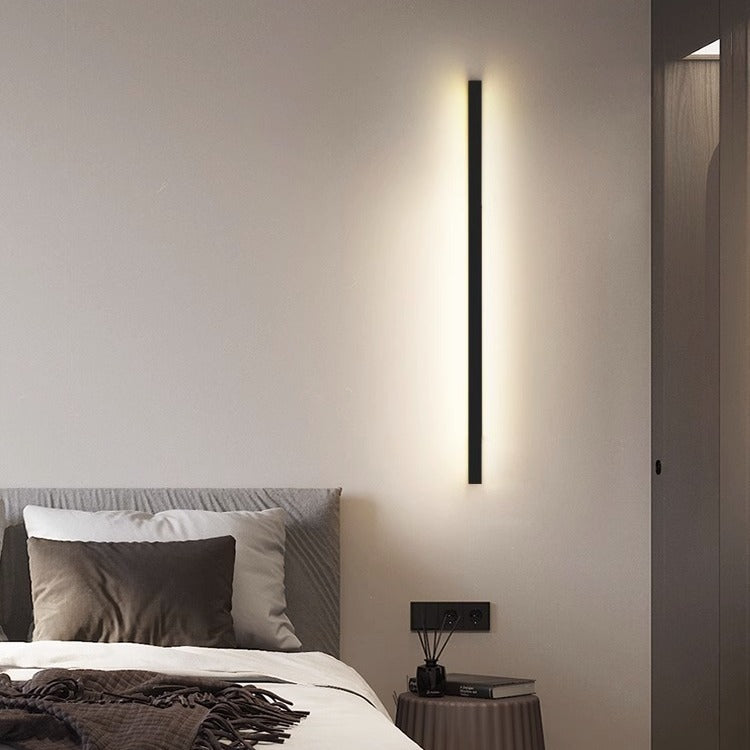 Rectangular Aluminum PVC Bedroom Wall Lamp
